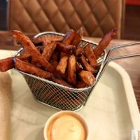 French Fries with aoli sauce at KVB in Montpellier