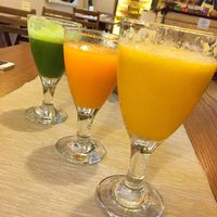 fresh juice!!! at Rawcha in Prague