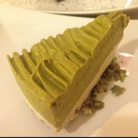 Avocado and lime raw cake at Rawcha in Prague