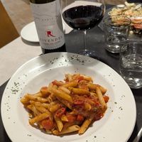 Penne all'Arrabbiata (spicy tomato sauce) at Restaurante da Marty & Davide in Fuerteventura