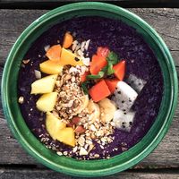 Breakfast with fresh ingredients at Finca San Pedro Barichara in Barichara