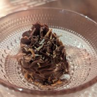 Chocolate mousse at Ceci Bar  in Toronto