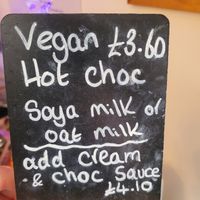 Vegan Hot Choc at Lone Tree Cafe  in Llanberis