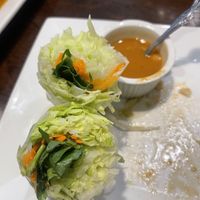 Vegetarian spring rolls  at Chilli Thai of Irving  in Irving