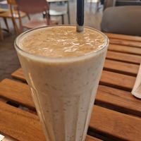 Date shake at Alma Cafe in Tel Aviv