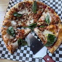 Great vegan pizza with creamy/melty cheese! at The Pizza Bar in Denver