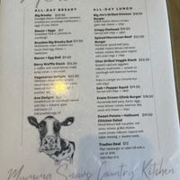 Menu  at Mumma Snow's Country Kitchen  in Tarana