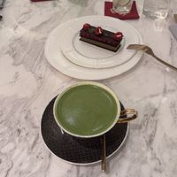 Almond matcha and vegan chocolate pistachio cake  at Cha Bei - 茶杯 in Macau
