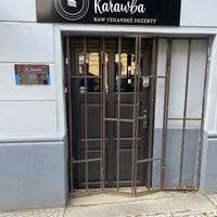 Looking inside did not appear to have seats, a counter or till etc.   at Karawba in Prague