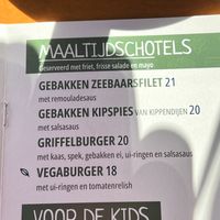 Vega menu  at De Griffel Ameland in Ameland