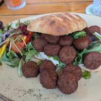 Flatbread falafel at De Griffel Ameland in Ameland