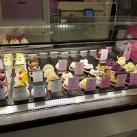 Bakery case, many vegan options at CupCakes Wien in Vienna