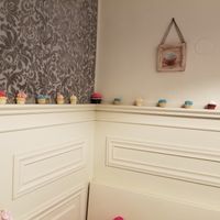 Cute cupcake decor! at CupCakes Wien in Vienna