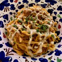 Vegan bolognese   at Basta  in Uppsala