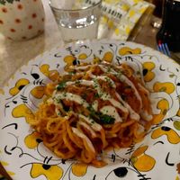 Vegan bolognese at Basta  in Uppsala