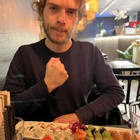 Cutie patootie ready to eat. An assortment of sushi / nigiri rolls.  at Dragon Sushi in Gothenburg