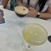Lemon drop and carajillo 10/10  at Fusion Eats in Houston