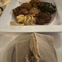 Vegetable platter   at DAS Ethiopian in Washington