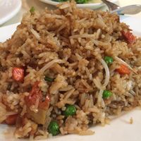Baked rice with vegetables at Authentic Vegetarian Restaurant in Auckland