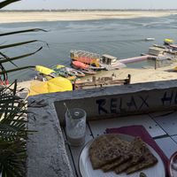 Vegan paratha  at Everest Cafe in Varanasi