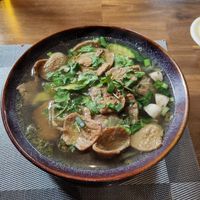 Pho Suppe mit Rindfleischersatz at Onkel Ha Vegan in Muelheim-kaerlich