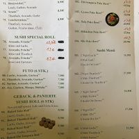 Menu sushi   at Onkel Ha Vegan in Muelheim-kaerlich