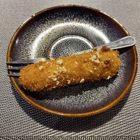 Baked banana (not real size of the dessert!)  at Onkel Ha Vegan in Muelheim-kaerlich