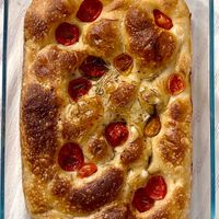 Cherry tomato focaccia   at UCO Bakery - Portals  in Mallorca