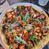 Pizza at Seaview Tavern in Woolgoolga