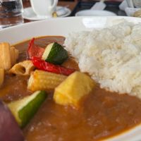 The vegan curry rice at Dining Funkatei - 有珠山食堂 噴火亭 in Sobetsu