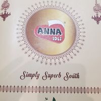 Menu at ANNA Idli in Mumbai
