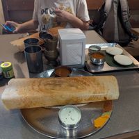 Masala dosa and idli (vegan) at ANNA Idli in Mumbai