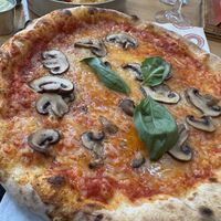 Vegan mushroom pizza   at Orto - Bedford House in Belfast