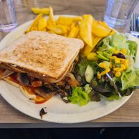 Vegan sandwich at Restaurant Aspen Coffee Shop in Tignes