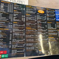Menu at Restaurant Aspen Coffee Shop in Tignes