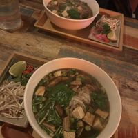 Vegan pho  at Tanvan in West London