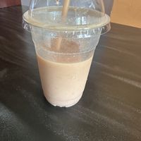 Strawberry, pineapple and papaya smoothie with Oatly oat milk. What I’ve been craving!  at Beans Coffee in Tortola