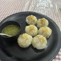 sago dumplings  at Rama Cafe in Rishikesh