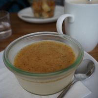 Pannacotta (Vegan) at Cafe Pinson - Poissonniere in Paris