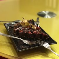 chocolate cake at Well Dressed Salad Bar and Cafe in Central Singapore