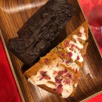 Yummy Rose cake and fudge chocolate at Well Dressed Salad Bar and Cafe in Central Singapore