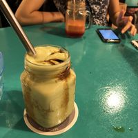 Avocado shake with oat milk and gula melaka  at Well Dressed Salad Bar and Cafe in Central Singapore