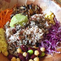 buddha olive bowl at Well Dressed Salad Bar and Cafe in Central Singapore