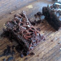 Fudge brownie is delicious! Friendly staff and great tables at Well Dressed Salad Bar and Cafe in Central Singapore