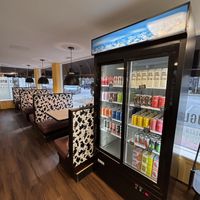 Cute seating area  at Ugly Noodle in Geneva