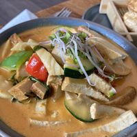 Tofu in red curry - comes with Rice  at KobKun in Ry