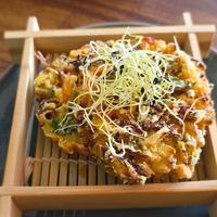 Vegetable Pancakes at KobKun in Ry