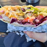 Vegan burrito cauliflower at Tignes Cuisine in Tignes