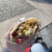 Falafel sandwich  at Albasha Restaurant in Osnabrueck