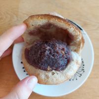 Rye brea with anko and walnuts at Shirohato Bakery  in Kyoto